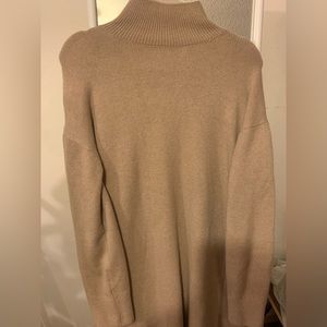 Women’s Light Brown Long Sleeve Sweater Dress H&M Size Small